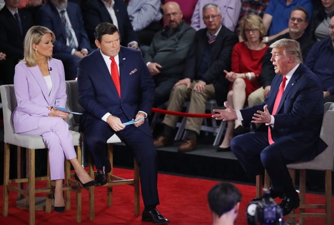 Fox News’ town hall with President Trump was the most-watched election town hall in cable news history, according to early Nielsen media research.