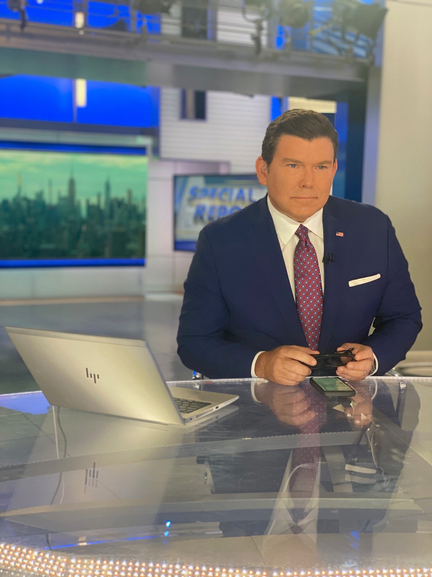 Baier covers anchors Special Report from Fox News Channel HQ in New York